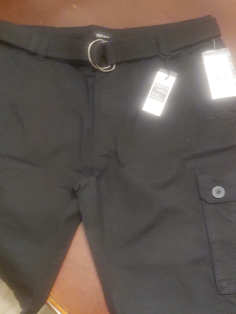 Buffalo Shorts . 32w Black . Stretch Fabric